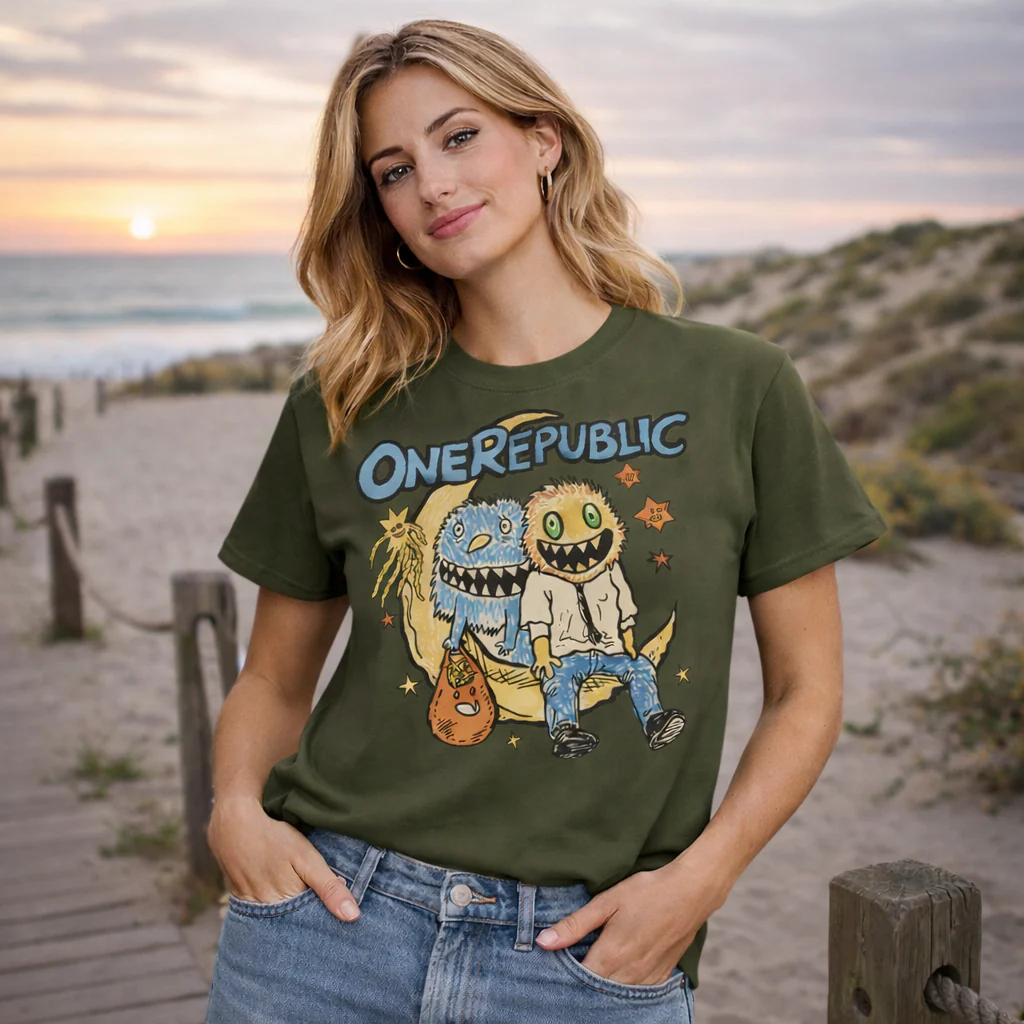 Green "Counting Stars" Gremlin Tee - Image 2